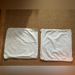 JSH Home Essentials Cotton Pillow Covers in Pale Blue Ivy Print